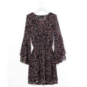 WHBM Scatter print Boho dress size 4